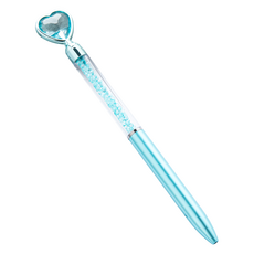 微笑系列 好寫禮物筆, 5個, 愛心藍色