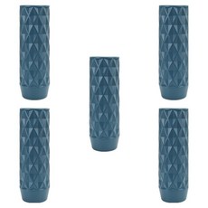 The Flow Commerce 粉彩塑膠室內裝飾花瓶 P型 5入, 綠色