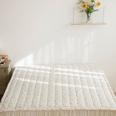 엘레나하임 건조기 가능 부드럽고 폭신한 모달 누빔 패드, 스프링 심포니, 1개