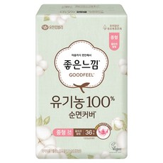 GOODFEEL 日用超薄棉質蝶翼型衛生棉, 1組, 中型, 36入