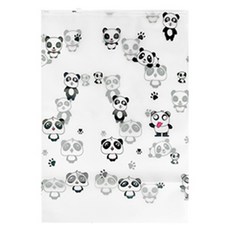 Maket Gamseong 行李箱收納袋 熊貓 拉鍊式 小型 20 x 28 cm, 50個, 混合顏色