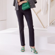 크로커다일레이디 여성용 단추 포인트 일자핏 팬츠 CLCMPT104