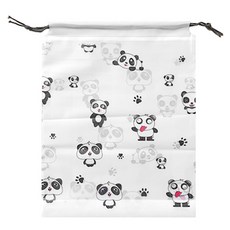 Maket Gamseong 行李箱收納袋 熊貓 束口袋型 特大號 35 x 45 cm, 20個, 混色