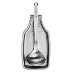 WAGENSTEIGER 全不鏽鋼廚房工具2件組, 純不鏽鋼湯勺 小 + 懸掛式湯勺架, 1套, 單一顏色