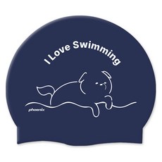 Phoenix 設計矽膠泳帽 PCS-03, 我喜歡游泳海軍, 1個