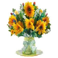 Khohimo 3D立體花束卡片 + 花朵套組 5W0077, 1套, A1