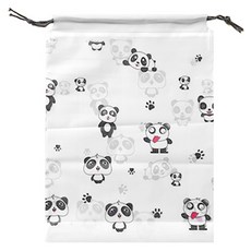 Maket Gamseong 行李箱收納袋 袋子 熊貓 束口型 大號 30 x 40 cm, 混合顏色, 30個
