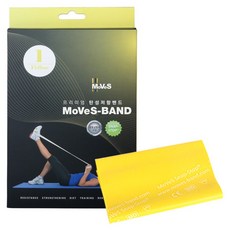 MSD-BAND Moovs Band 彈力帶, 黃色, 1個