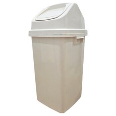 투에이산업 스윙 사각휴지통, 크림
