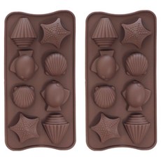 PAMIRE 帕米爾 矽膠海洋巧克力模具, 2個, 巧克力