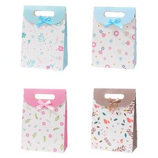 Maket Gamseong 翻蓋緞帶禮物袋12入 大型, 1套, 葉子