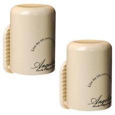 Woni's 牙刷架 牙刷座, 米色, 2個