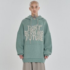 AJOBYAJO DBOF Wool Knit Hoodie PB234KN002