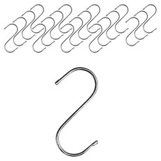 모나코올리브 스테인레스 다용도 S고리 후크, 실버, 20개