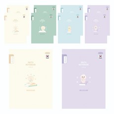 PENPIA 1000 小學10格數學裝訂筆記本, 10個, 隨機出貨