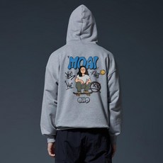 O.H.P ONE HUNDRED PERCENT MOAI b 波德曼 no.2 基本重磅連帽衫