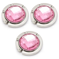 모나코올리브 휴대용 테이블 비즈 가방걸이 후크, 피치, 3개