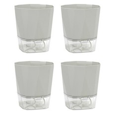 엘쏘 자동급수 저면관수 화분, 쿨그레이, 4개