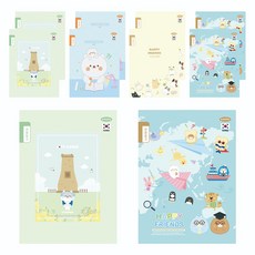 PENPIA 1000小學裝訂觀察日記本, 隨機出貨, 10個