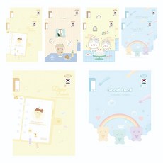 펜피아 1000 초등 1~2무제 17줄 제본 노트, 랜덤발송, 10개