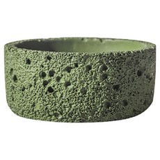 Vireo 復古古董寬矮花盆, 綠色, 1個
