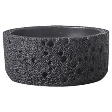 Vireo 復古古董寬矮花盆, 黑色, 1個