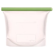 LeKue 可重複使用矽膠袋 1L, 1個, 透明