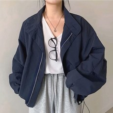 Paperments 女款休閒風格飛行員防風夾克 10246