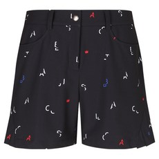 까스텔바작 여성용 패턴 부분 플리츠 3부 팬츠 BGBMPS706