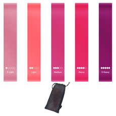 관절가이드 스포츠 루프밴드 5종 세트, 핑크, 1세트