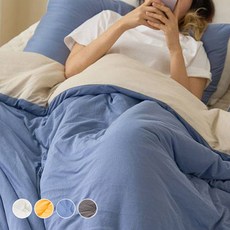 베드앤데코 모찌 차렵이불 + 베개커버 세트