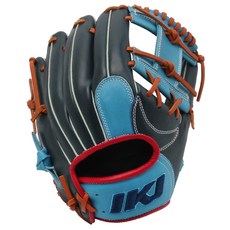 IKJ 內野手用棒球手套 右投用 GR BP-2 25, 右投手適用(戴在左手), 1個, NAVY + SKYBLUE