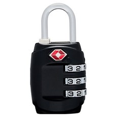 TRAVEL MATE TSA 3位密碼鎖, 黑色