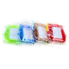 小熊繪畫鑰匙圈磁鐵板, 4個, 隨機出貨