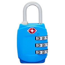 TRAVEL MATE TSA 3位密碼鎖, 藍色