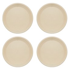 엘쏘 플라스틱 화분 받침, 베이지, 4개