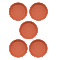Elsso 塑膠花盆底盤, 磚紅色, 5個