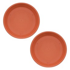 Elsso 塑膠花盆底座, 磚色, 2個