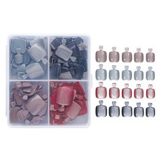 磁吸足部美甲片 120片套組 KN-T5019, 1套, 混合色