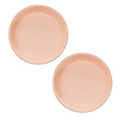 Elsso 塑膠花盆託盤, 粉紅色, 2個