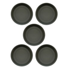 Elsso 塑膠花盆底盤, 黑色, 5個