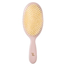 Toolif 絲滑豬鬃毛髮梳, 1個, 粉灰色