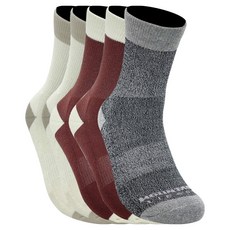 LIBERO 비아즈 기능성 등산 양말 5족 세트, 베이지, 베이지, 와인, 와인, 블랙, 1세트