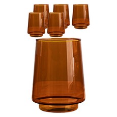 칼딘 세도나 내열유리 텀블러, 엠버, 340ml, 6개