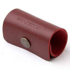 블랑플뢰르 소가죽 케이블 이어폰 정리홀더, 레드, 1개