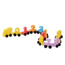캐스비 튼튼 자석 숫자 기차 놀이 퍼즐, 1개, 12피스