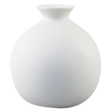 北歐風 陶瓷 小圓球 花器, 單一顏色, Φ 2cm X H 11cm X W 10.5cm