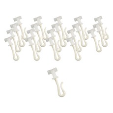 더원홈데코 병원 커튼 레일 롤러 20p 세트 2.4 x 4.1 cm, 화이트, 1개