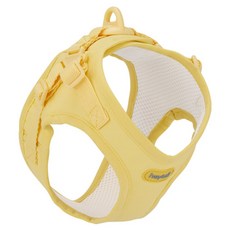 헤이테일 핏펫 강아지 에어워크 X형 하네스, 1개, 옐로우