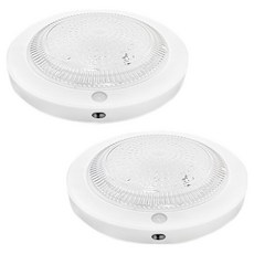 LED 원형 센서등 15W, 화이트 + 주광색, 2개